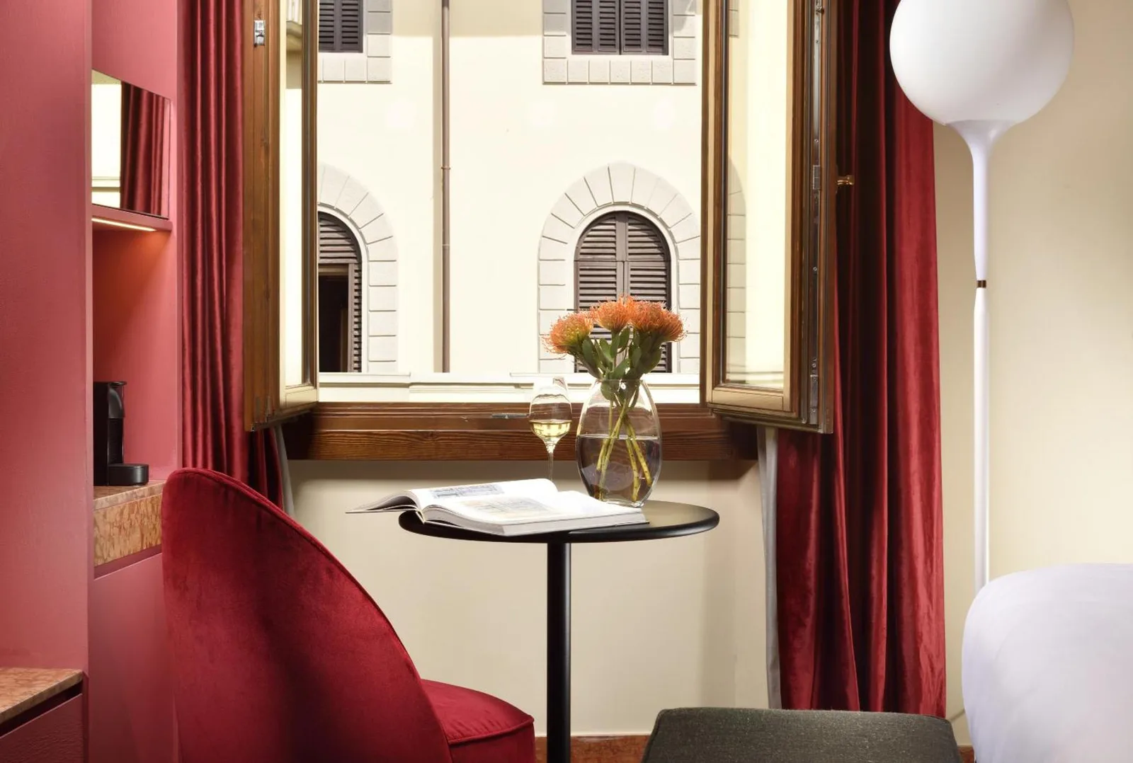 Fensterblick vom Floren Hotel in Florenz