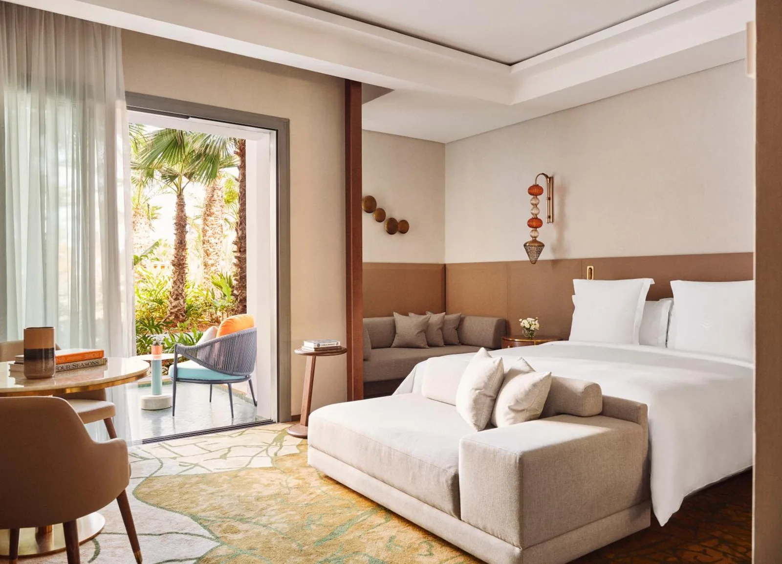 Comfortable room at Four Seasons Hotel Rabat with cozy seating area
