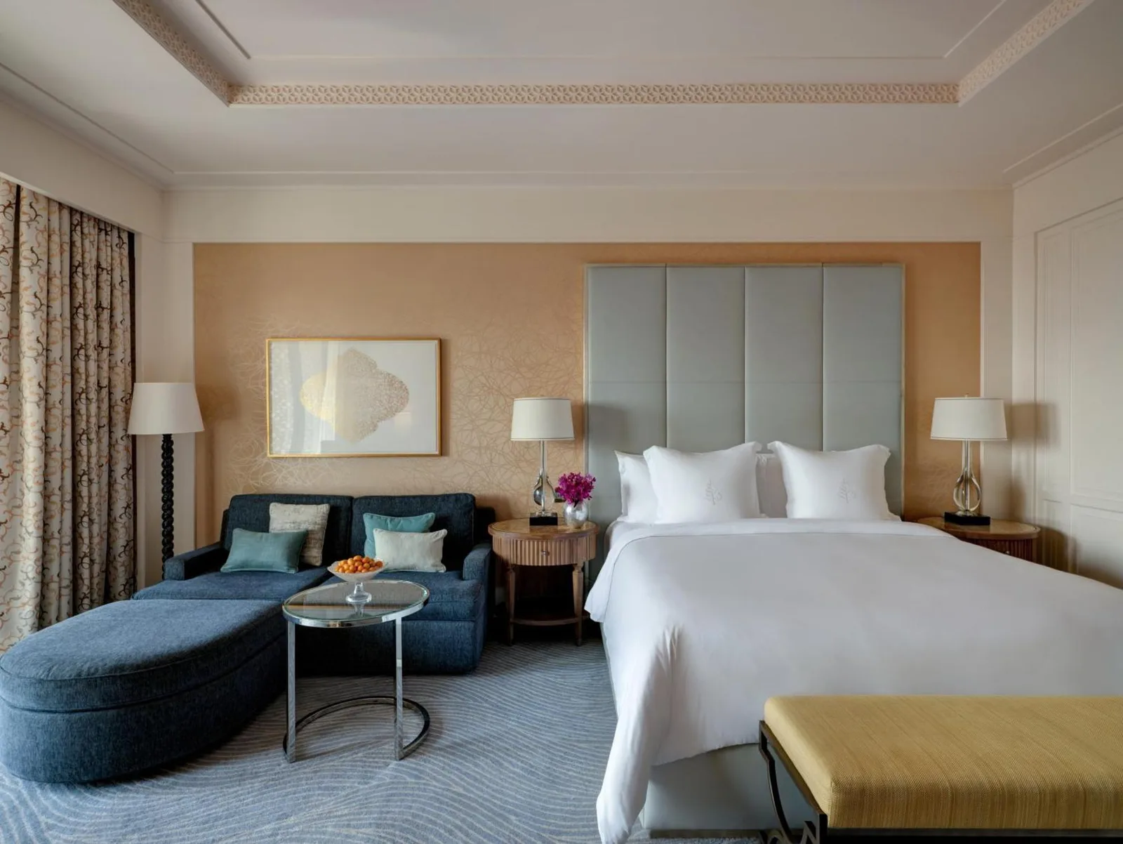 Contemporary guest room at Four Seasons Resort Dubai