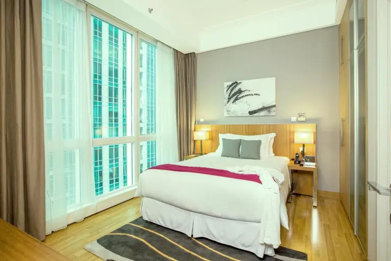 Schlafzimmer im Fraser Residence Sudirman Jakarta