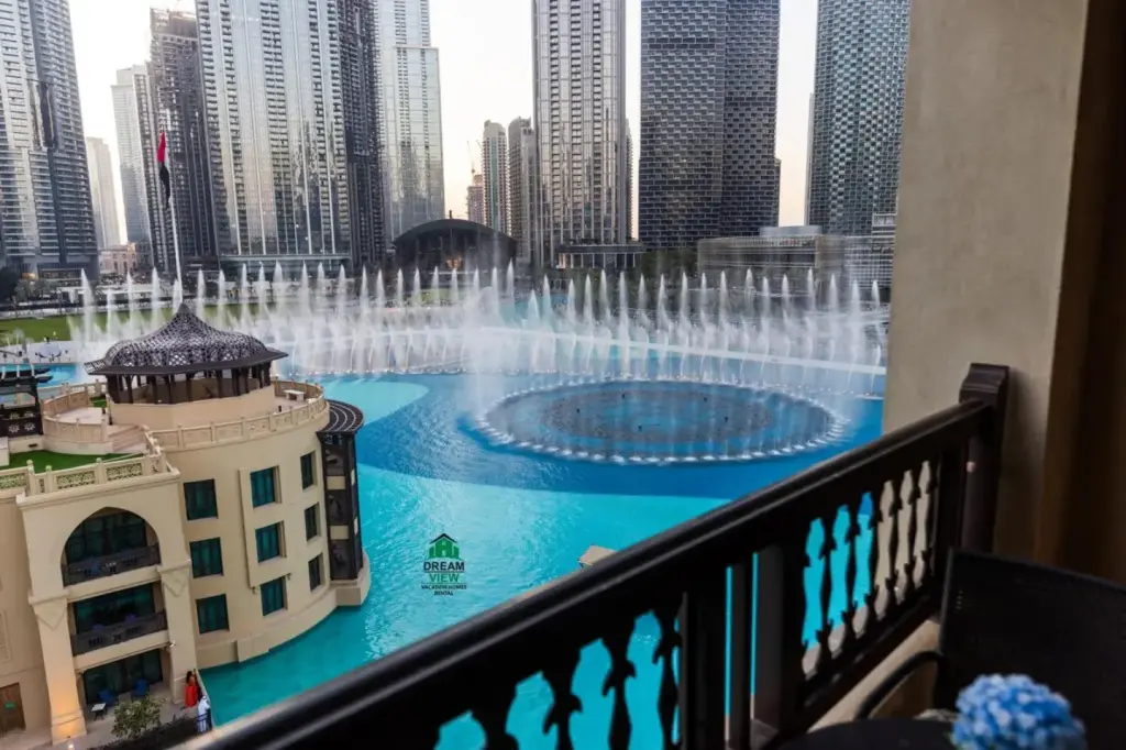 Full View Burj Khalifa and Fountains -Souk Al Bahar- Dream View holiday Home Rent