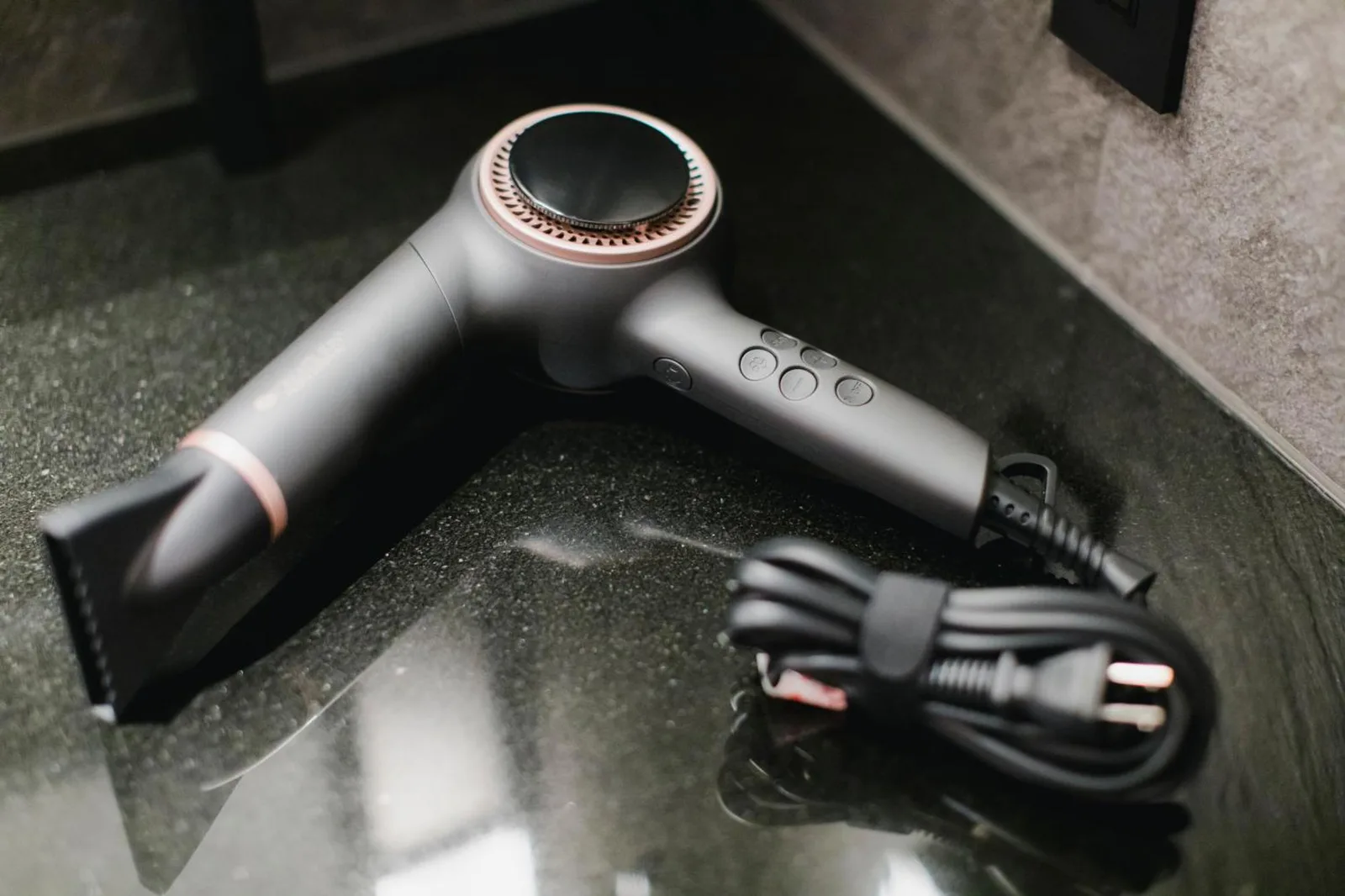Hair dryer placed in the bathroom of Garrya Nijo Castle Kyoto