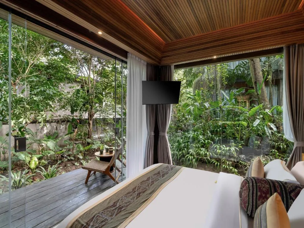 Gdas Bali Health and Wellness Resort serene bedroom view in Ubud