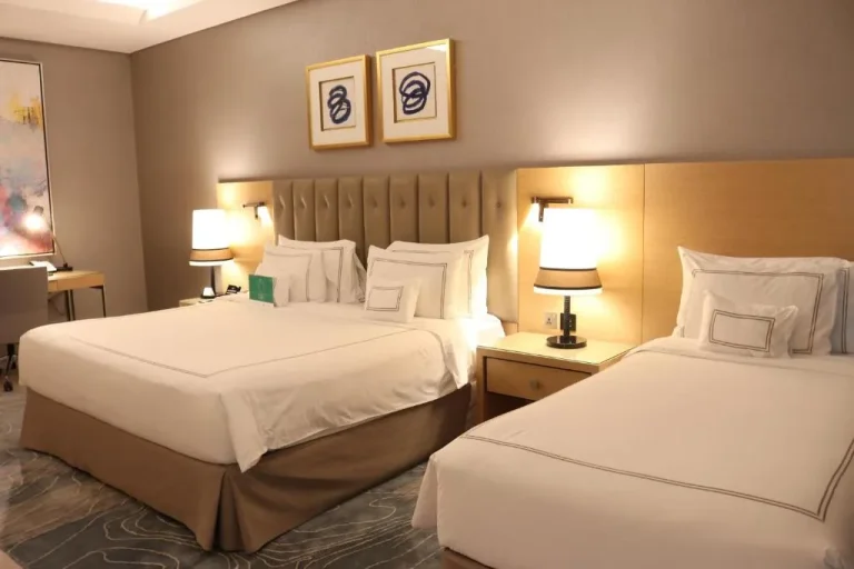 Deluxe twin room at Grand Cosmopolitan Hotel in Dubai