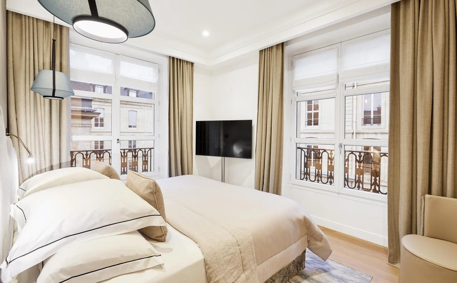 Charming guest room at Grand Hôtel Du Palais Royal in Paris