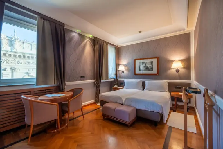 Bathroom interior at Grand Hotel Ortigia