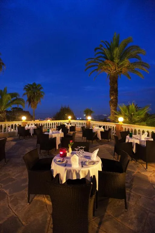 Outdoor dining area at Grand Hotel Villa de France, Tangier