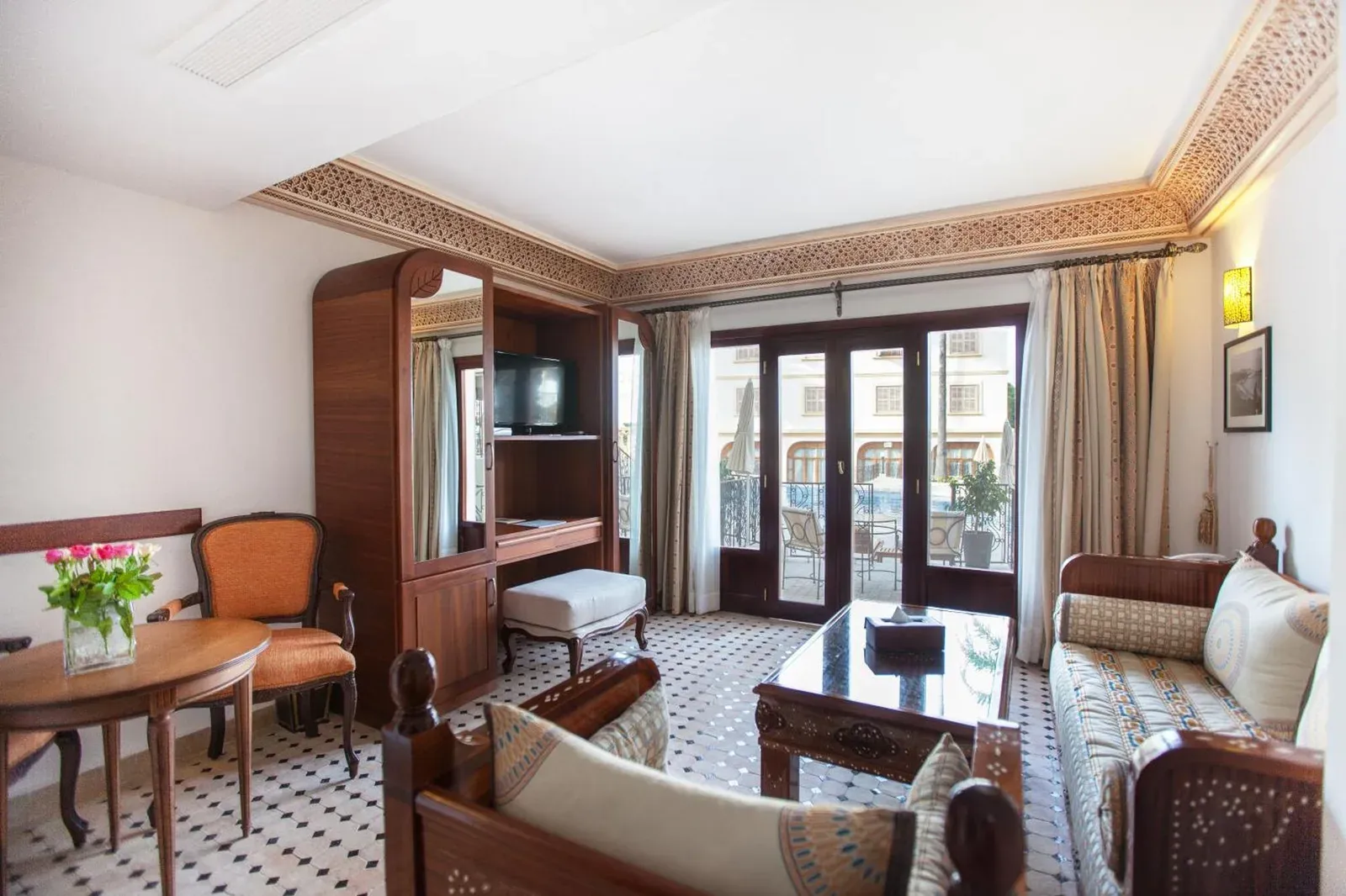 Coin salon au Grand Hotel Villa de France