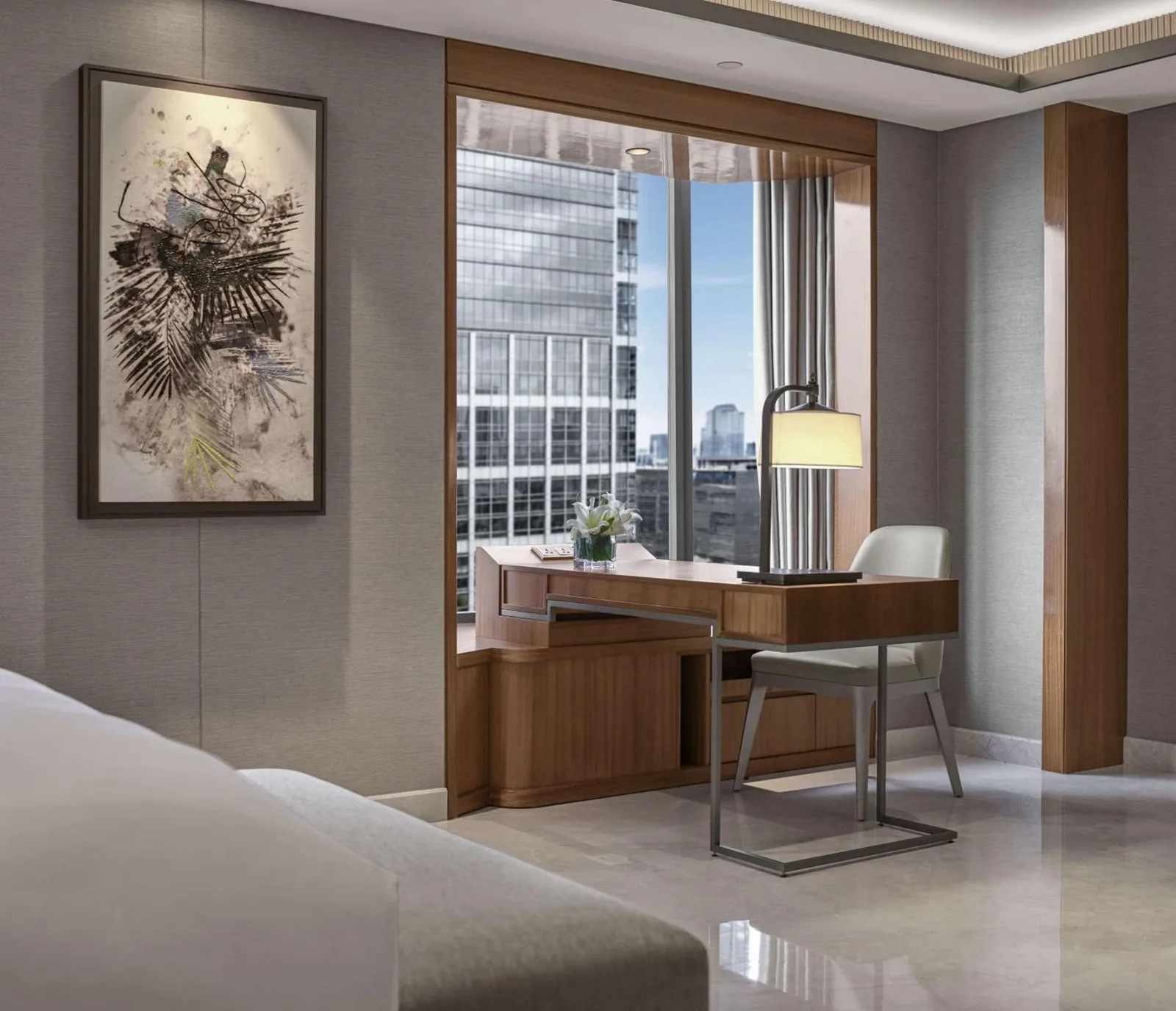 Vue de l’espace de travail au Grand Hyatt Jakarta