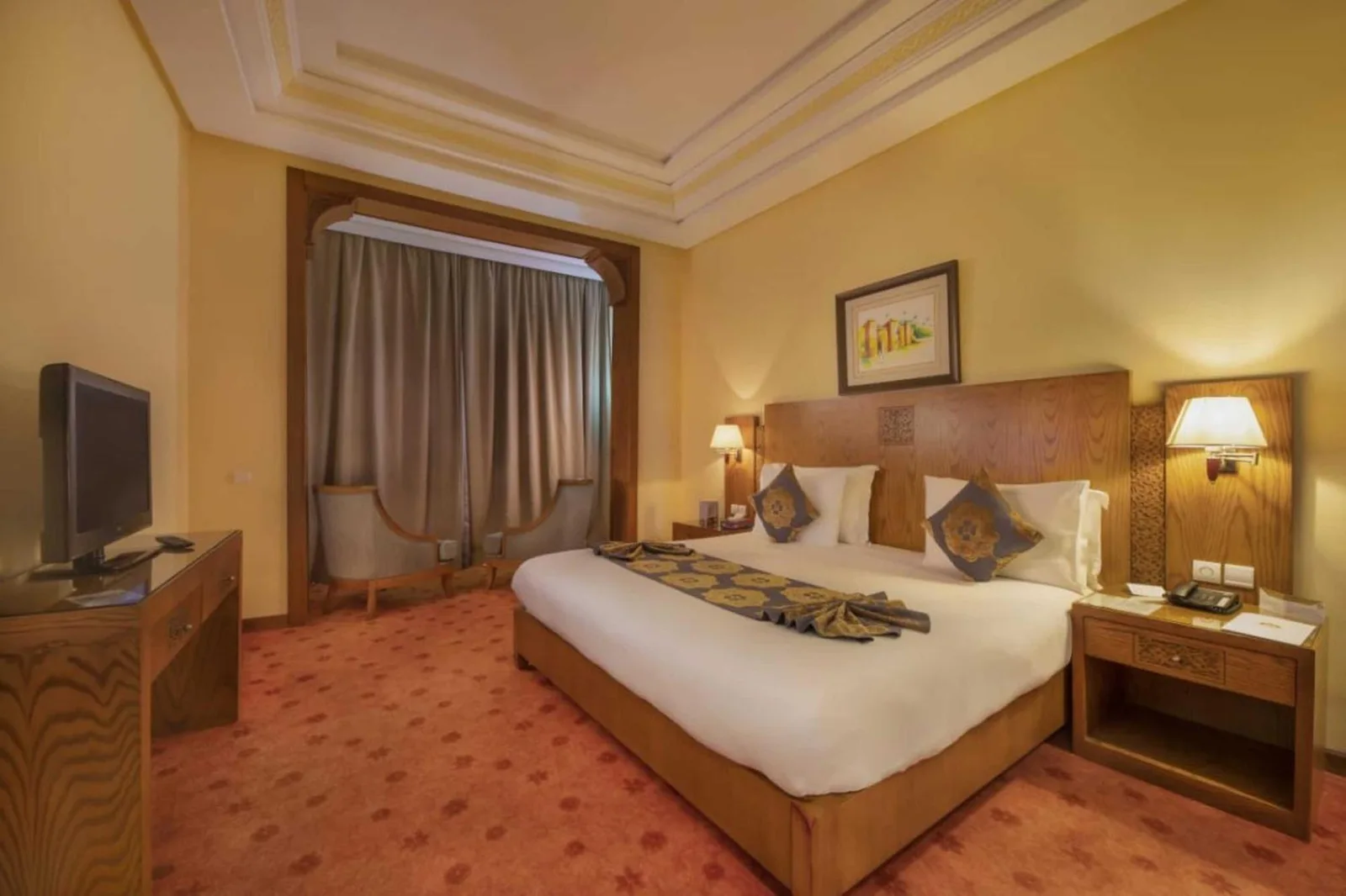 Chambre confortable au Grand Mogador Sea View & Spa