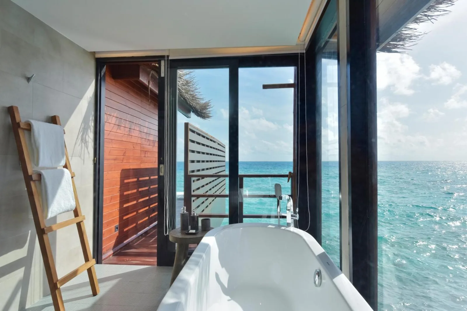 Scenic bathroom view at Grand Park Kodhipparu Maldives