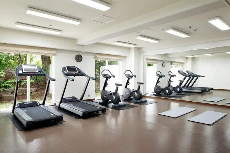 Well-equipped gym at Grand Prince Hotel Shin Takanawa in Tokyo