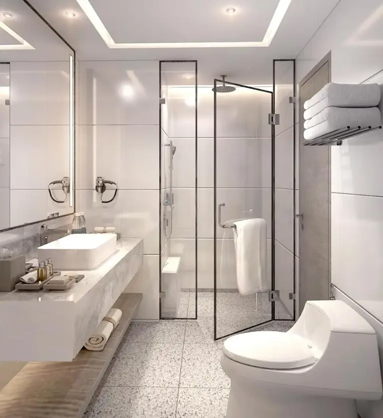 Diseño de baño de Grand Swiss-Belhotel Harbour Bay Batam