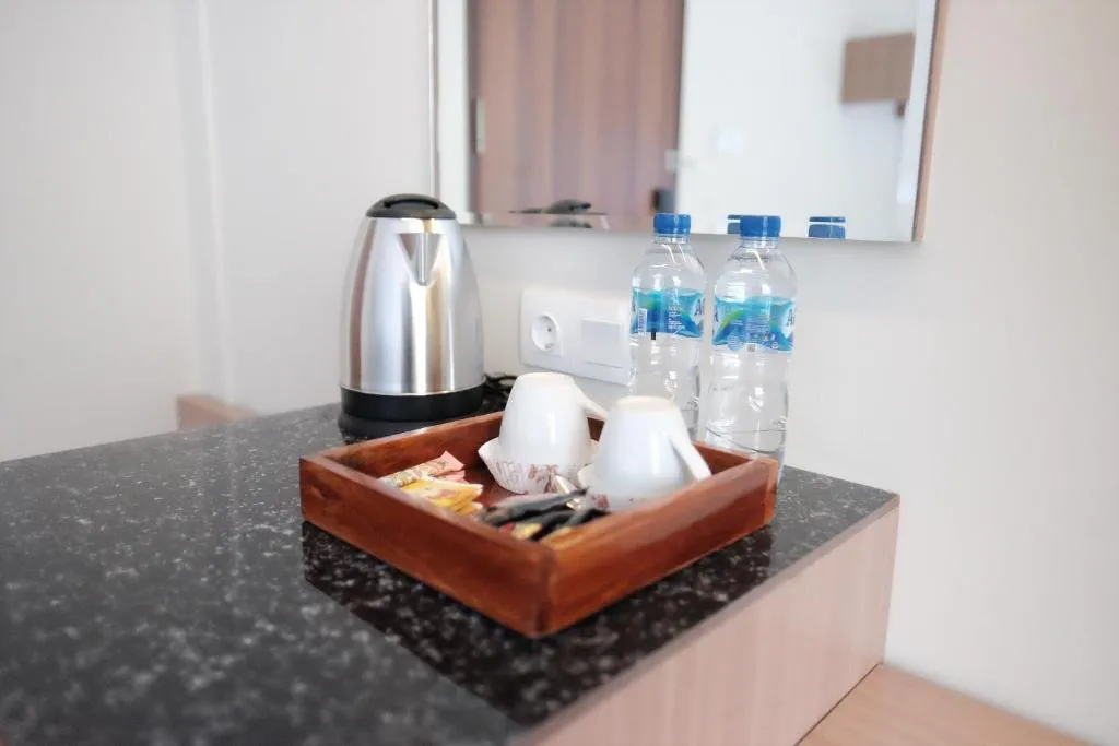 Beverage station in Grand Thamrin Hotel room