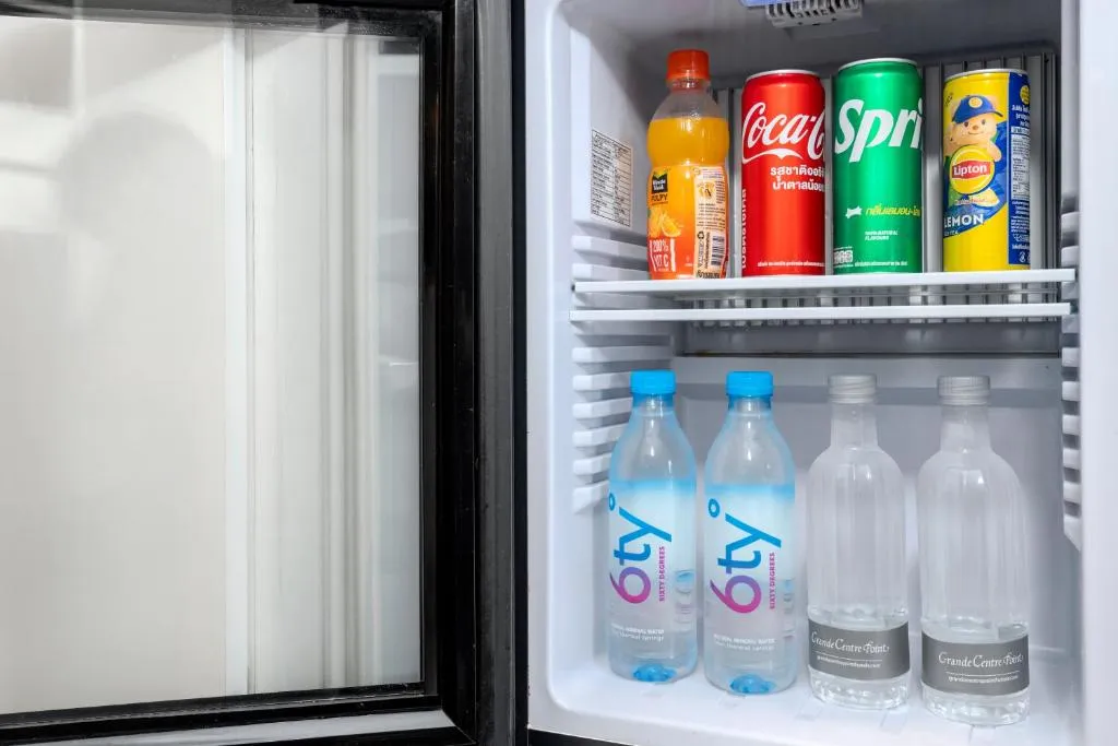 Grande Centre Point Ploenchit mini bar with beverages
