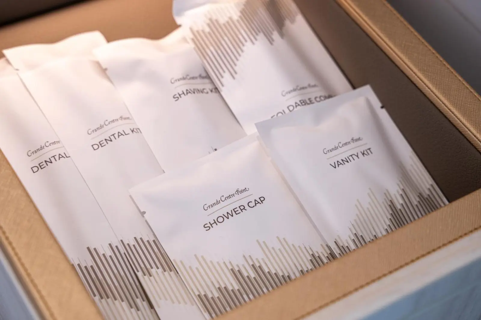 Kit de artículos de tocador en Grande Centre Point Prestige Bangkok