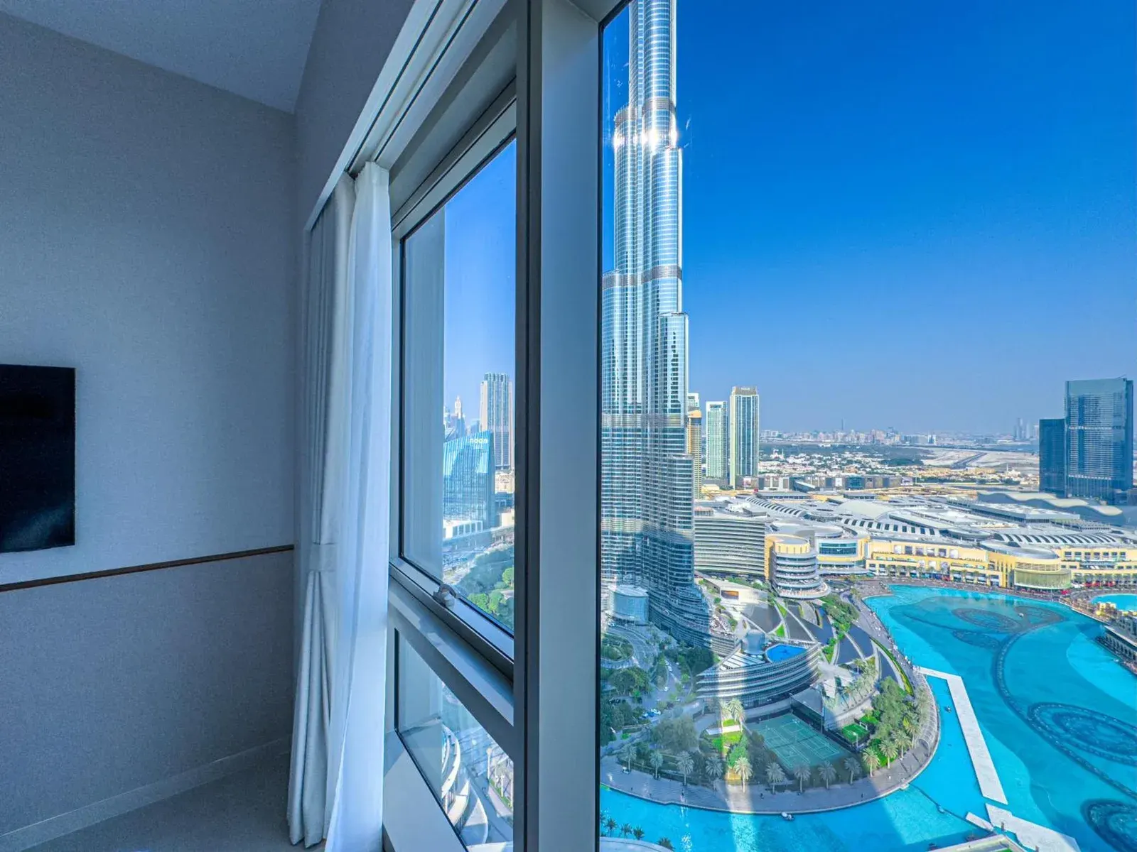 Vue de la chambre à GRANDE RESIDENCES avec Burj Khalifa