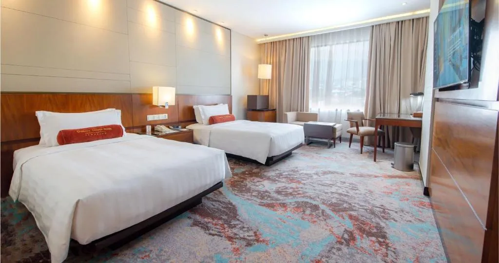 Gumaya Tower Hotel Twin Room mit modernem Design