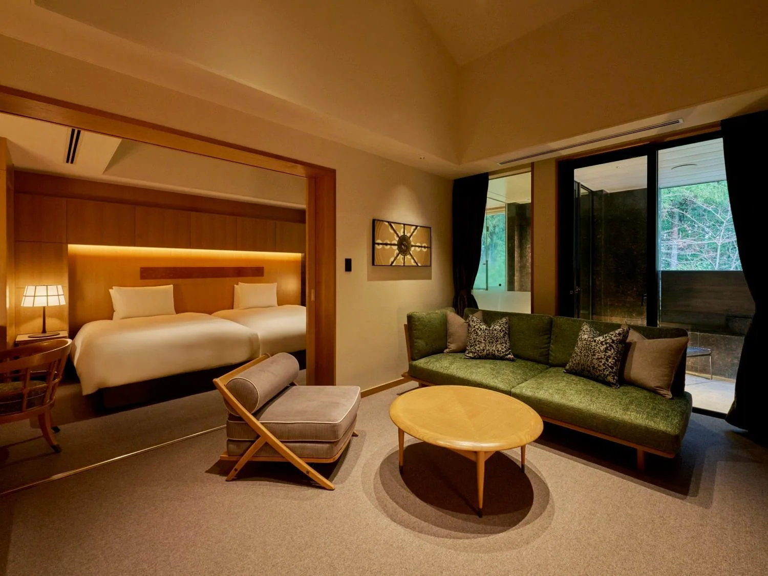 Elegant suite view at Hakone Suishoen