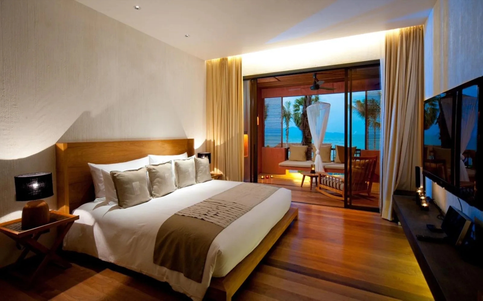 Cozy bedroom at Hansar Samui Resort & Spa - SHA Extra Plus in Koh Samui