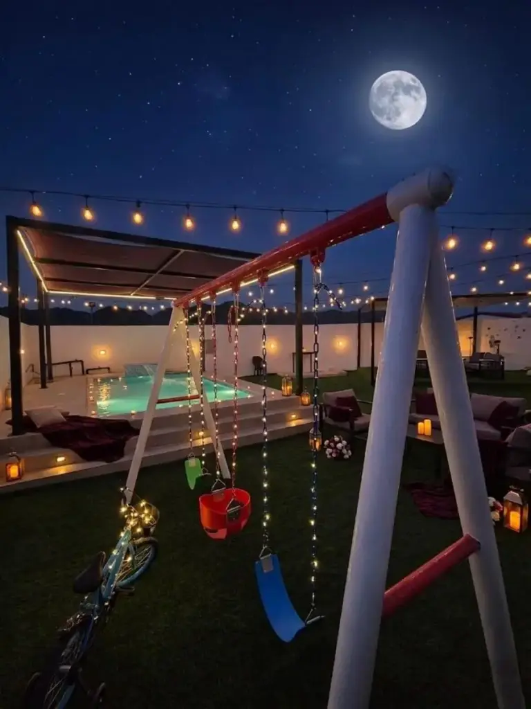 Playground area at Hatta Romance Chalet