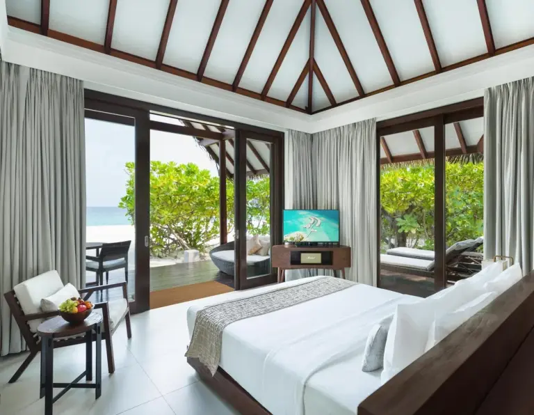 Deluxe room at Heritance Aarah with modern decor