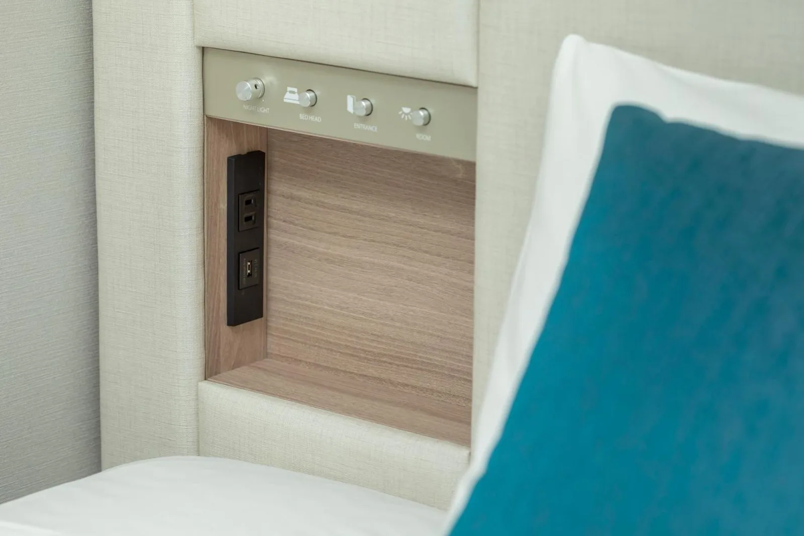 Bedside Features at Hewitt Resort Naha