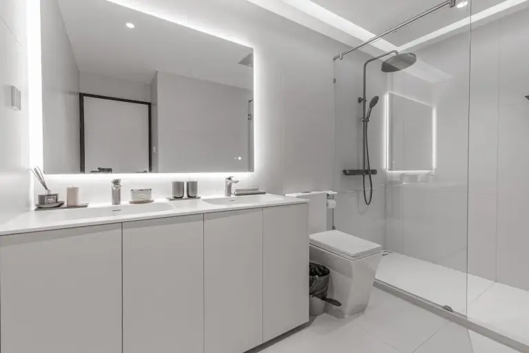 Sleek bathroom in hiii Aura Pool Villa Hotel Pattaya Central