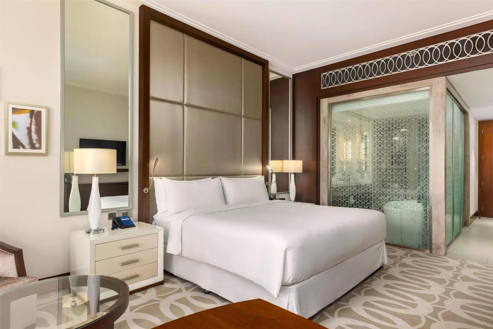 Another view of the Deluxe Room at Hilton Dubai Al Habtoor City