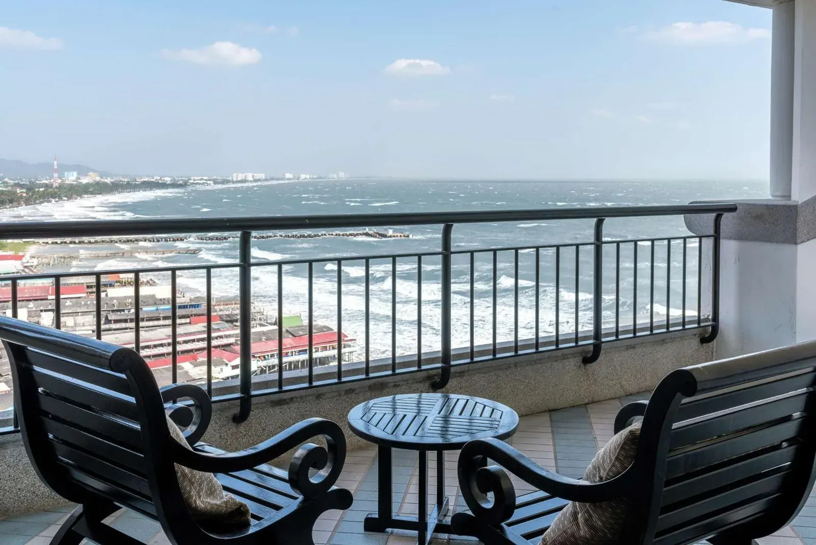 Ocean view balcony at Hilton Hua Hin Resort & Spa