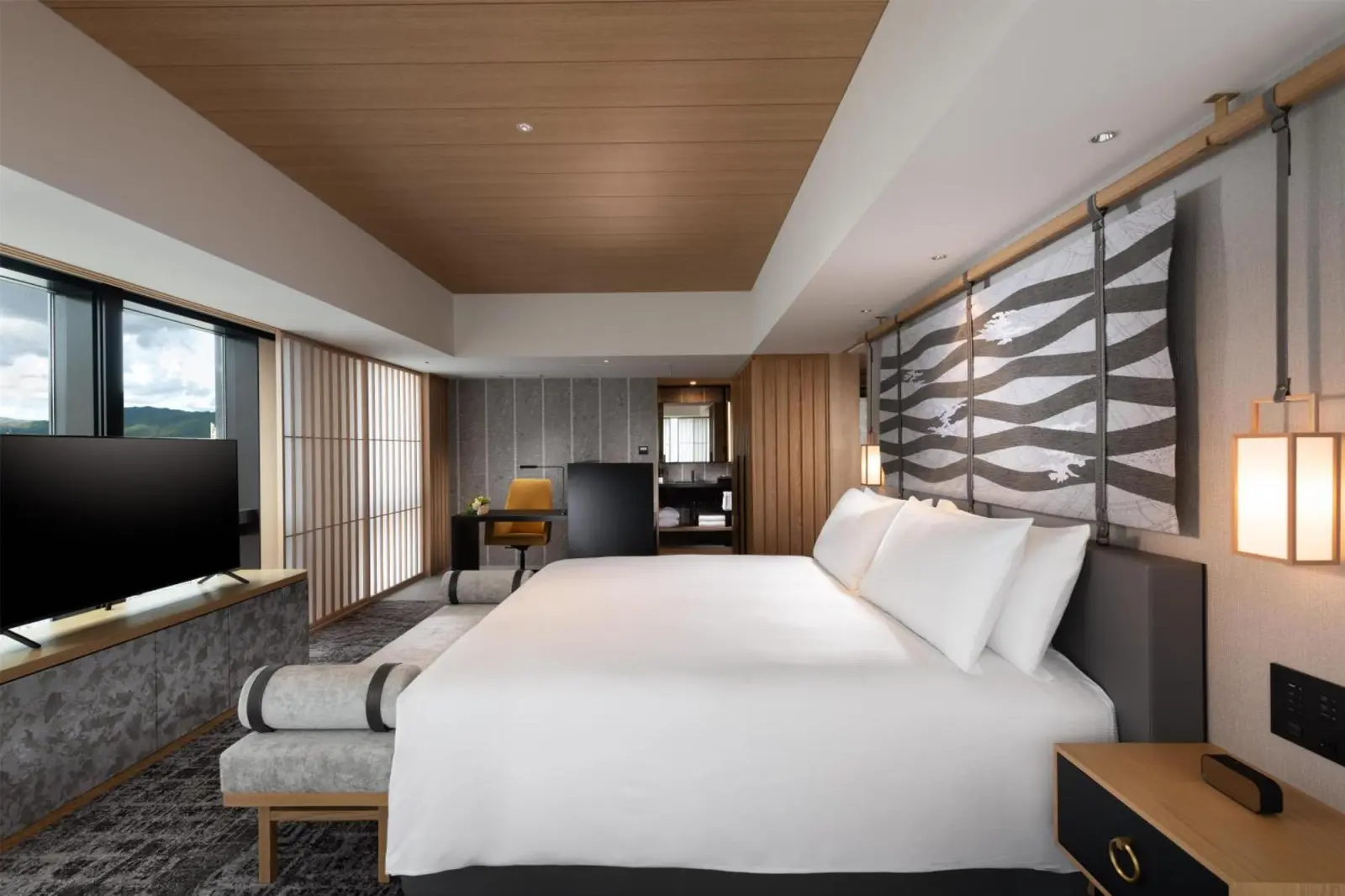 Vista escénica desde la habitación del Hilton Kyoto