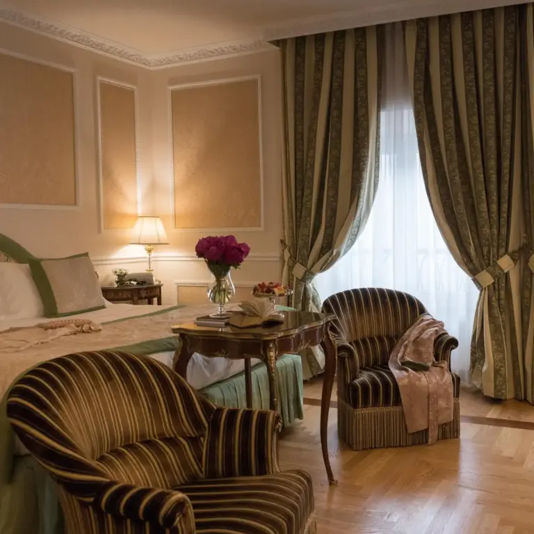 A suite at Hotel Bernini Palace in Florence, Italy
