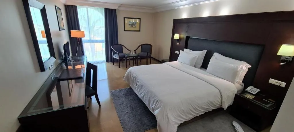 Cozy room interior at Hotel Borj Rabat