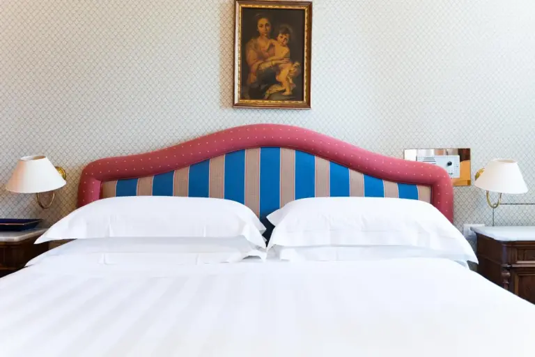 Stylish bedroom at Hotel Certosa Di Maggiano, Siena