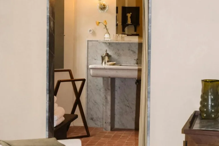 Elegant bathroom at Hôtel du Couvent, a Luxury Collection Hotel in Nice