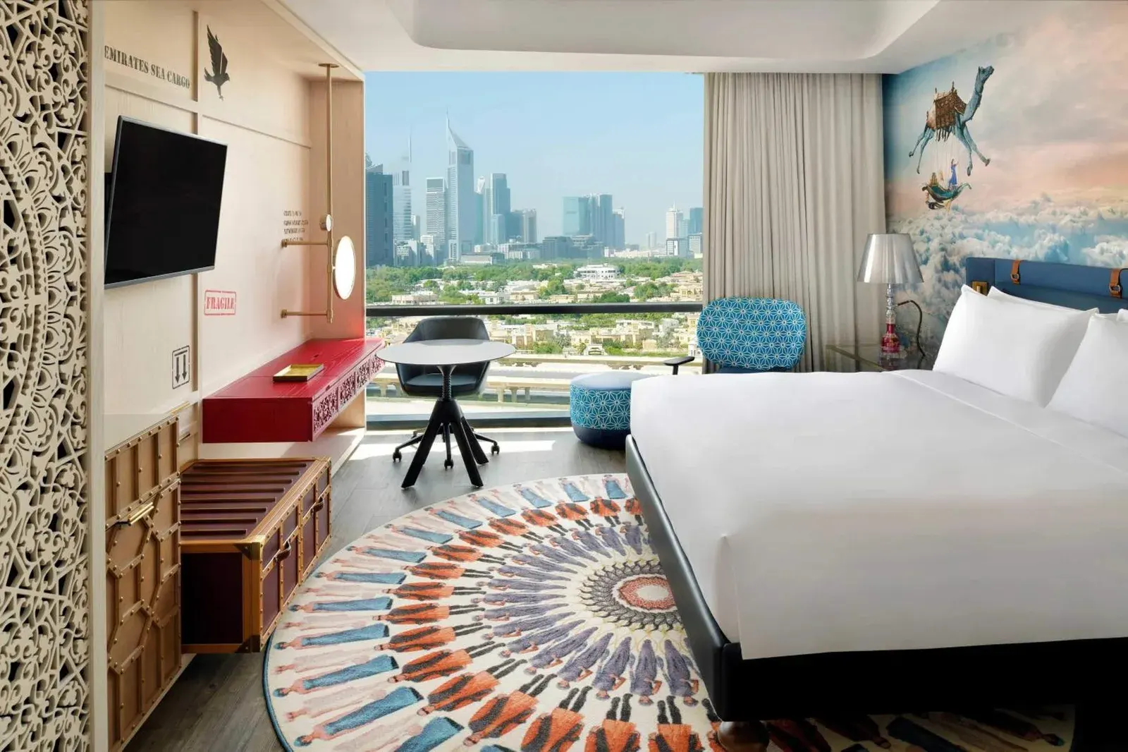 Vue sur la skyline de Dubai depuis Hotel Indigo Dubai Downtown by IHG à Dubai