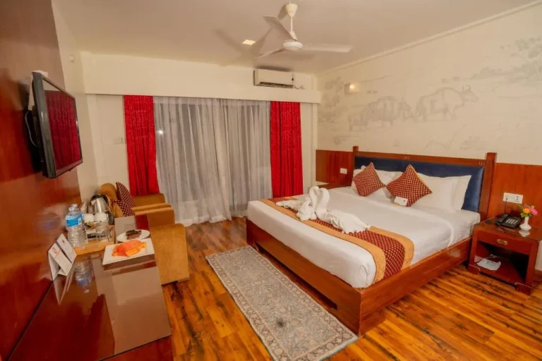 Salle de bain à l'Hôtel Jungle Crown à Sauraha