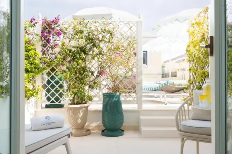 Lujosa terraza privada en Hotel La Palma, Oetker Hotels