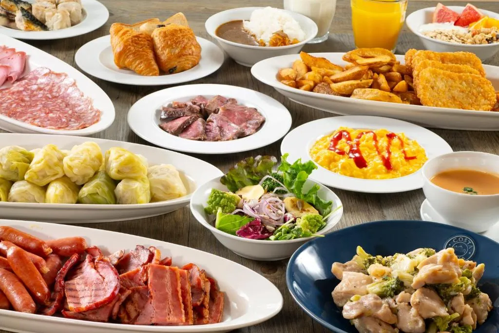 Breakfast buffet at Hotel Mystays Premier Akasaka, Tokyo