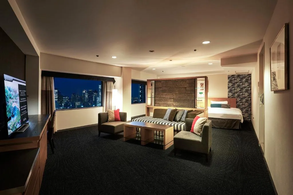 Living area in a Suite at Hotel New Otani Tokyo