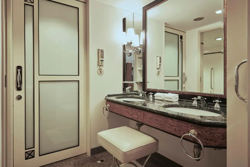 Vanity area in a Suite at Hotel New Otani Tokyo