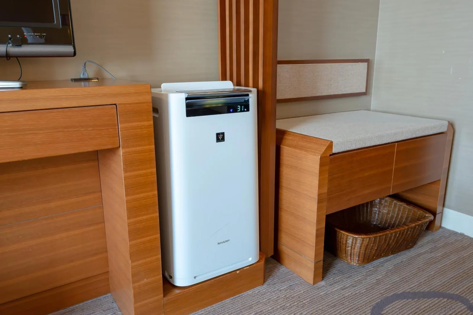 Unidad de aire acondicionado en la habitación de Hotel Okura Fukuoka