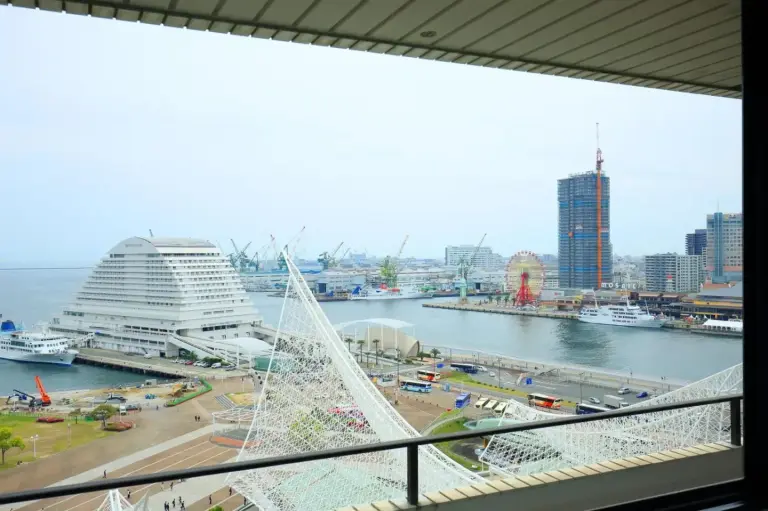 View of Kobe port from Hotel Okura Kobe