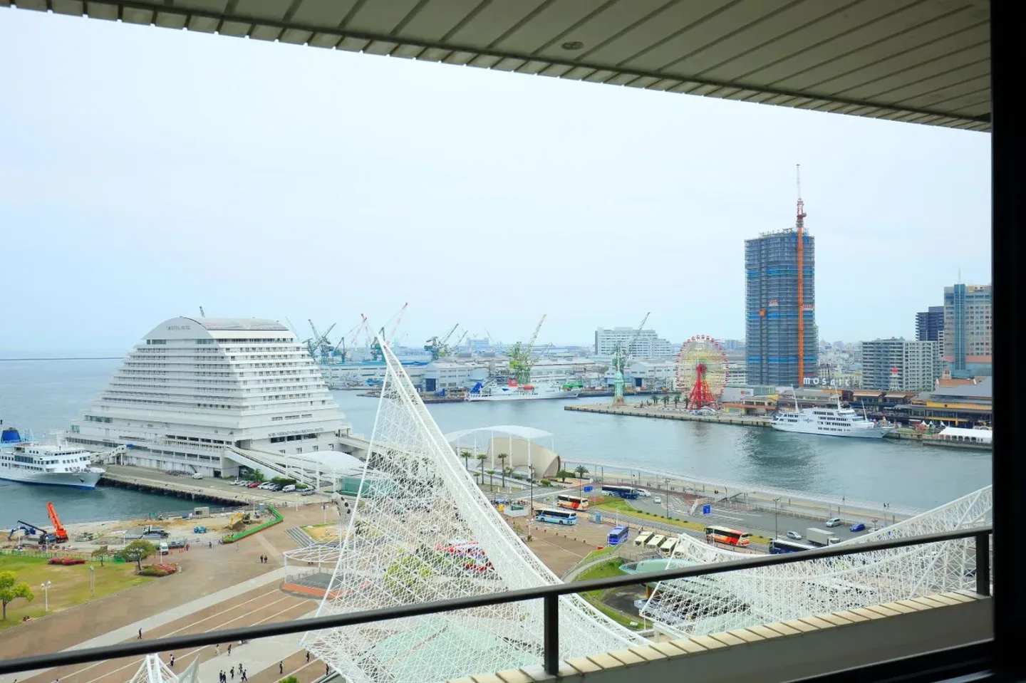 View of Kobe port from Hotel Okura Kobe
