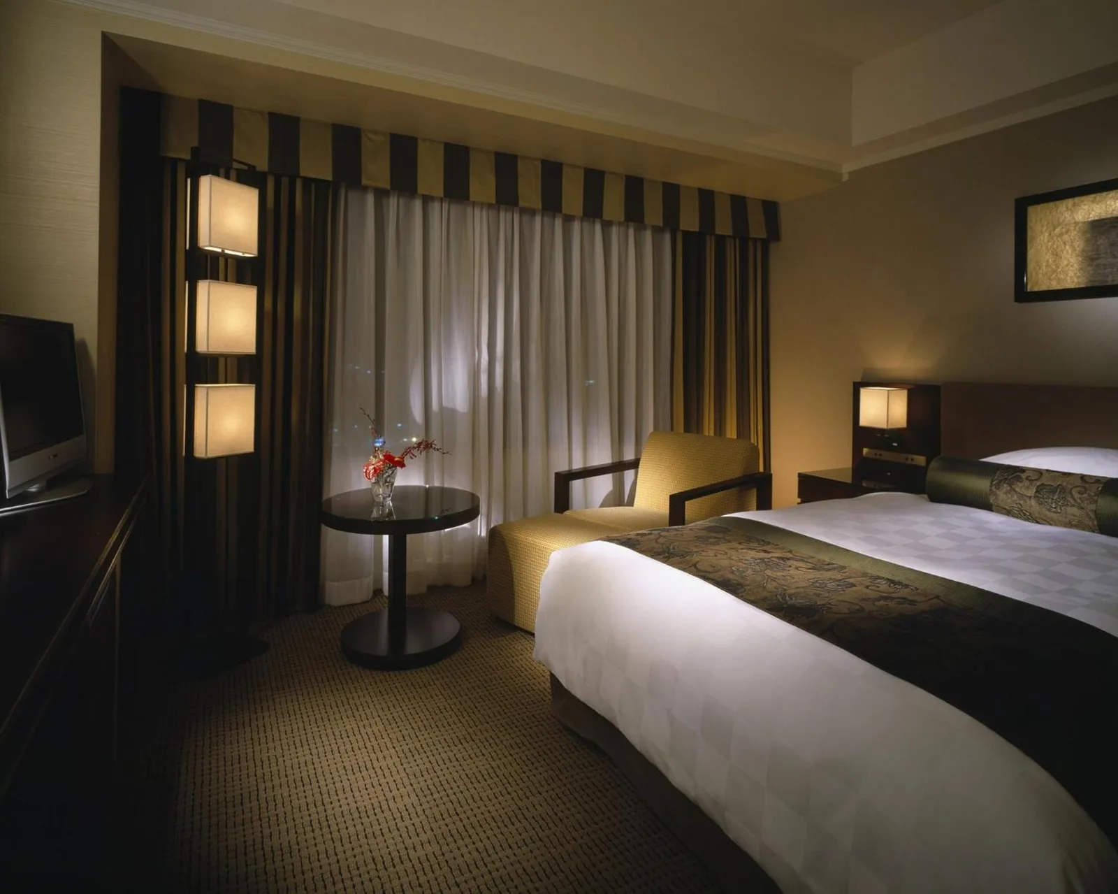 Gemütliches Zimmer im Hotel Okura Kyoto mit ruhiger Atmosphäre