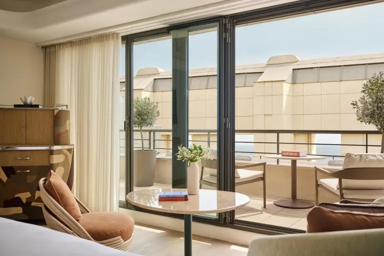 Balcony view from a room at Hotel Palais de la Mediterranee, Unbound Collection by Hyatt in Nice