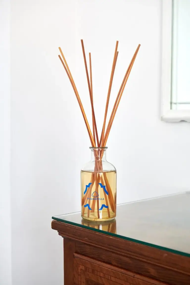 Aromatic reeds in a bottle at Hotel Scalinatella in Capri
