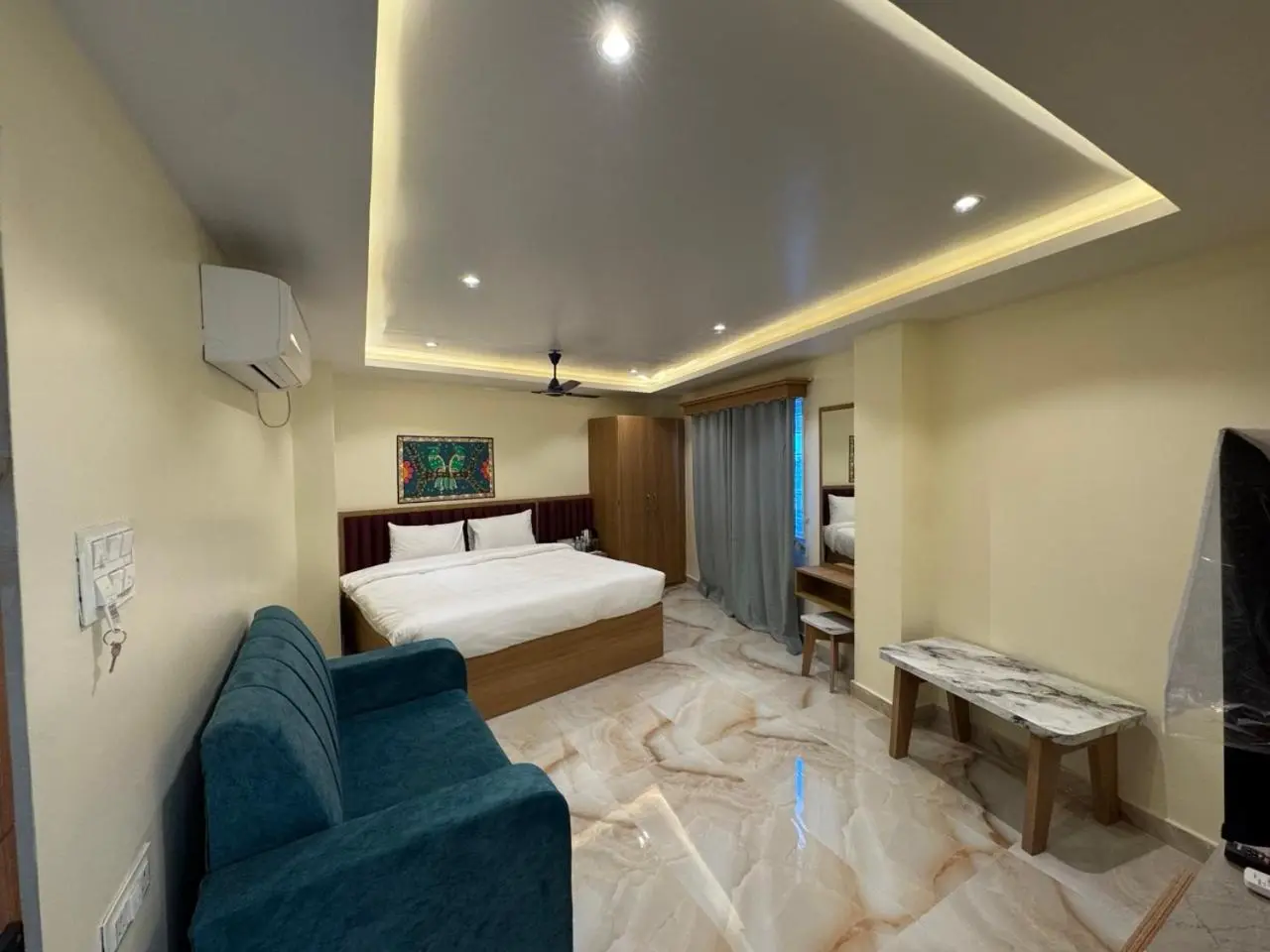 Habitación de huéspedes del Hotel Skyline en Janakpur