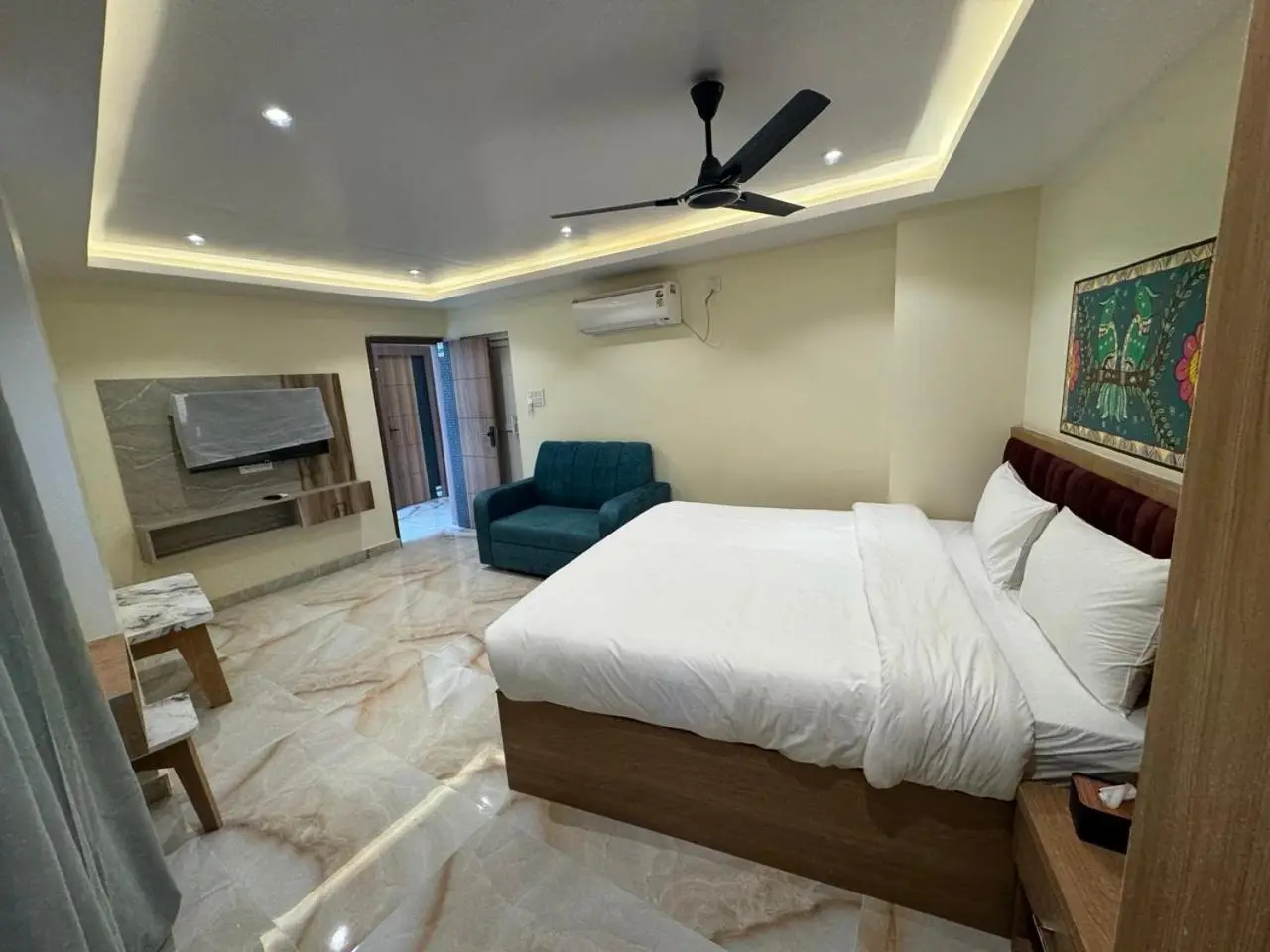 Vista de la suite familiar del Hotel Skyline en Janakpur