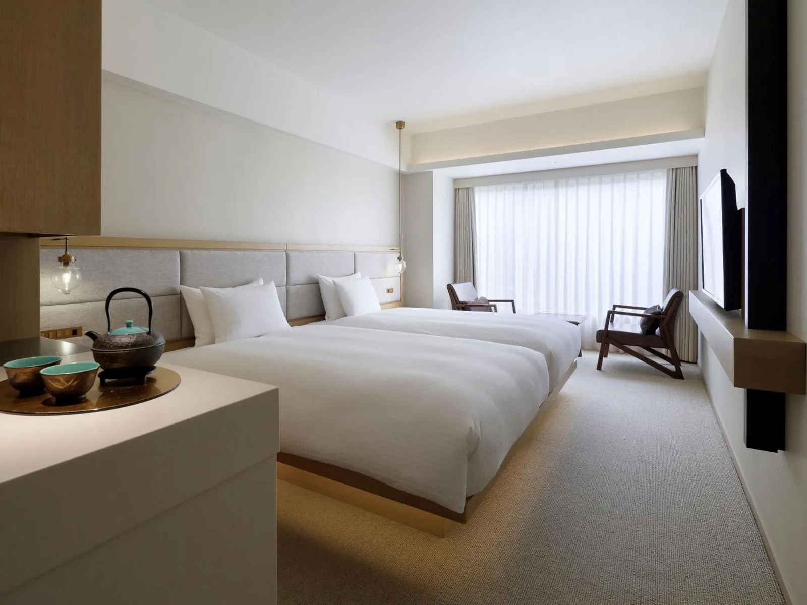Zweibett-Gästezimmer im Hotel The Celestine Kyoto Gion